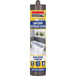 Soudal sanitary silicone neutral, white, 280 ml