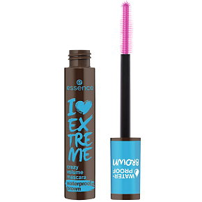 Essence mascara I LOVE EXTREME CRAZY volume waterproof 01 brown 12 ml