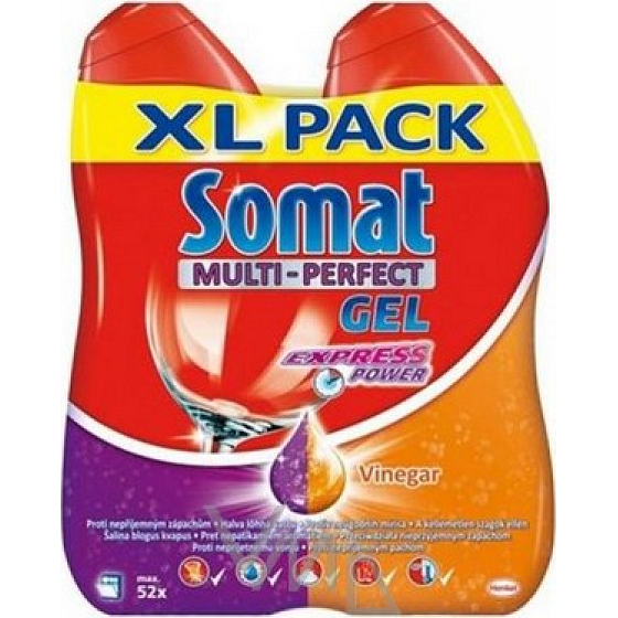 Somat Multi-Perfect Gel Express Power Vinegar dish gel 2 x 650 ml