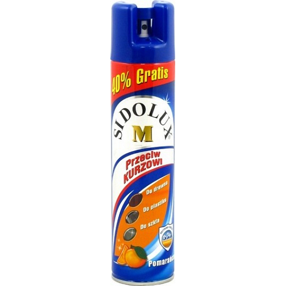 Sidolux M for furniture Orange Hypoallergenic Antistatic spray against dust with a scent of 350 ml
