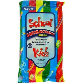 Icare School Kids Antibacterial wet wipes 10 pieces