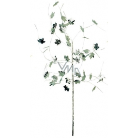 Twig with silver leaves 45 cm