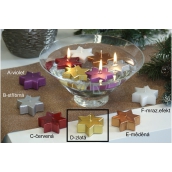 Lima Floating star candle gold 60 x 60 x 25 mm 1 piece