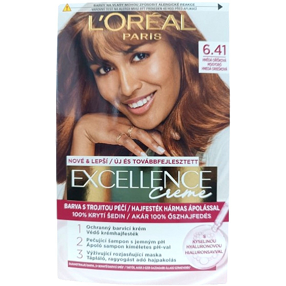 Loreal Paris Excellence Creme Hair Color 6.41 Brown Nut