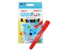 Amos Glass Fun Washable counters for painting and writing on glass 6 colors