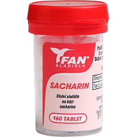 Fan sweeteners, saccharin, table sweetener, 160 tablets, 10 g