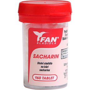 Fan sweeteners, saccharin, table sweetener, 160 tablets, 10 g