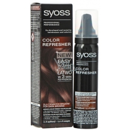 حافة الليزر ثلاثي  Syoss Color Refresher For dark brown hair shades 75 ml - VMD parfumerie -  drogerie