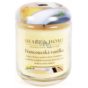 Heart & Home French vanilla Large soy candle burns for up to 70 hours 310 g