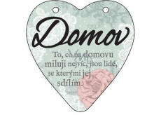 Albi Pendant heart plaque Home 9 cm × 10 cm