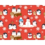 Ditipo Gift wrapping paper 70 x 200 cm Christmas red Birds 2013912