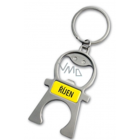Albi Keyring with monthly date - opener October 5 x 12 x 0,2 cm