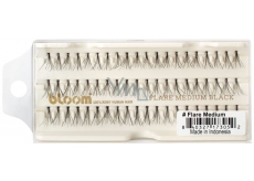 Bloom Natural Adhesive Lash Clusters from Natural Hair Medium Length with Knot Black Flare Medium 60 Pieces