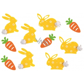 Hares and carrots with gluten 4 cm, 10 pieces in a bag