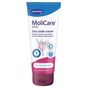 MoliCare Skin For irritated skin Protective cream with zinc for the care of heavily stressed skin due to incontinence 200 ml