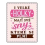 Albi Zippered bag in a handbag with the inscription Dreams 42 x 41 x 11 cm