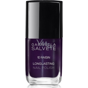 Gabriella Salvete Longlasting Enamel long-lasting high-gloss nail polish 10 Raisin 11 ml