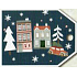 Nekupto Christmas gift cards houses 5.5 x 7.5 cm 6 pieces