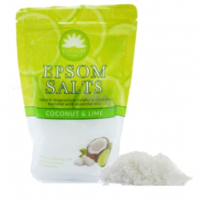 Elysium Spa Coconut and Lime Relaxing Bath Salt with Natural Magnesium and Essential Oils 450 g