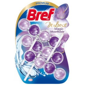 Bref De Luxe Magic Moonflower solid toilet block for hygienic cleanliness and freshness of your toilet 3 x 50 g