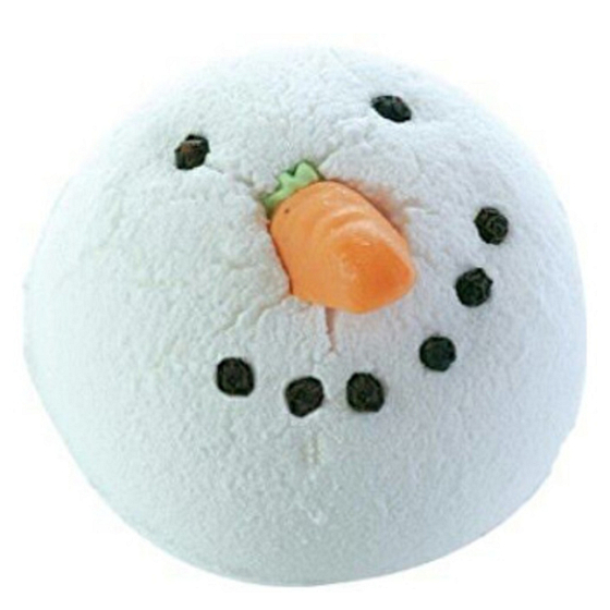 Bomb Cosmetics White Snowman - Chilly Willy Sparkling ballistic bath 160 g