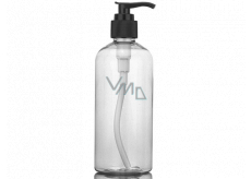 Transparent plastic bottle with 200 ml dispenser