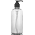 Transparent plastic bottle with dispenser 200 ml
