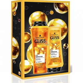 Gliss Kur Oil Nutritive hair shampoo 250 ml + hair balm 200 ml, cosmetic set