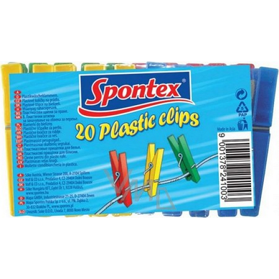 Spontex Plastic Plastic clothes pegs 20 pieces