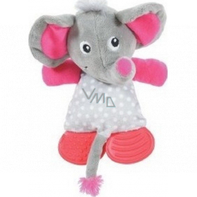 Zolux Plush Elephant gray whistling toy for puppies 26.5 cm