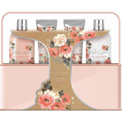 Baylis & Harding Royale Garden cleansing gel 300 ml + body and hand lotion 300 ml + shower gel 125 ml + shower cream 125 ml + tin can, cosmetic set for women