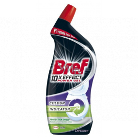 Bref 10x Effect Power Gel Protection Shield Lavender liquid toilet cleaner with colour indicator 700 ml