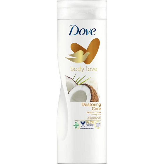 Dove Nourishing Secrets Restoring Ritual Coconut Body Milk with Coconut Oil and Almond Milk 400 ml