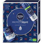 Nivea Men Protect Shave Protect & Care shaving foam 200 ml + Protect & Care aftershave 100 ml, cosmetic set for men