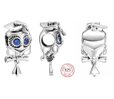Charm Sterling Silver 925 Graduation - Wise Owl, Graduate Bead on Graduation Bracelet