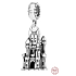 Sterling silver 925 Disney Cinderella lock, bracelet pendant