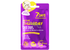 7Days Active Thursday textile face mask for all skin types 28 g