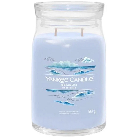 Yankee Candle Ocean Air - Ocean Air scented candle Signature large glass 2 wicks 567 g