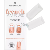 Essence French Manicure French Manicure Nail Stencils 60 pieces