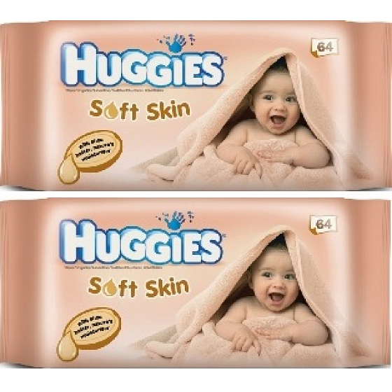 Huggies Soft Skin Wet wipes 64 pieces