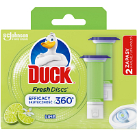 Duck Fresh Discs Lime WC gel for hygienic cleanliness and freshness of your toilet refill 2x36 ml