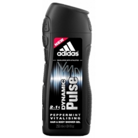 Adidas Dynamic Pulse 3 in 1 shower gel for body and hair for men 250 ml