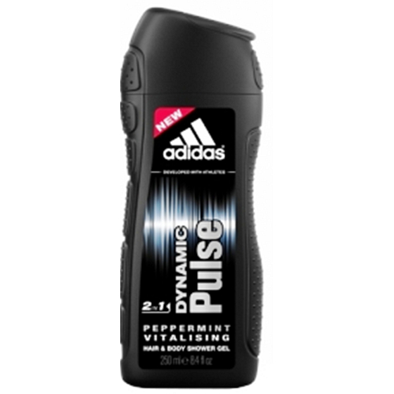 Adidas Dynamic Pulse 3 in 1 shower gel for body and hair for men 250 ml
