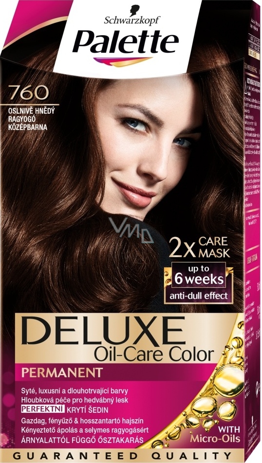 Schwarzkopf Palette Deluxe Hair Color 760 Dazzling brown 115 ml VMD