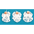 Crochet angels set of 3 pieces, 9 cm