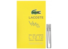 Lacoste Eau de Lacoste L.12.12 Yellow (Jaune) eau de toilette for men 2 ml, Vial
