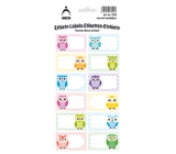 Arch Home stickers decorative owls colored 12 labels