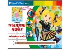 Vyškrabávací oblečky Holčička 18 x 15,5 cm