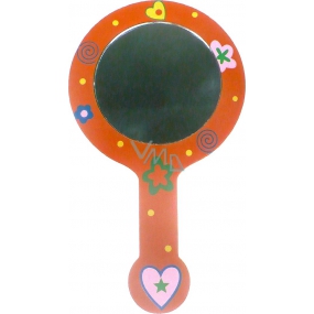 Mirror with colored children's handle 14.5 x 8.5 x 0.5 cm 60160