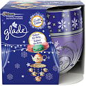 Glade Velvet Tea Party Air & Fabrics air freshener spray 275 ml + scented candle in glass burning time up to 30 hours 120 g, gift set
